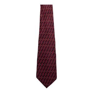 Jones New York Pattern Red 100% Silk Necktie